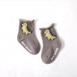 1 pezzo di calzini per bambini calzini per neonati con bambole simpatico cartone animato - dinosauro