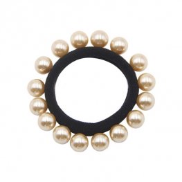 1 pezzo di perle finte accessori per capelli fascia per capelli - nero