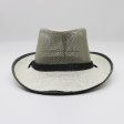 Sombrero de paja al aire libre de malla transpirable Sombrero de playa de verano para hombres