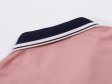 Fashion Casual Cotton Cool Lapel Men Polo Shirt - Pink