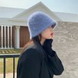 Winter Women's Fashion Rabbit fur Hat Bucket Cap