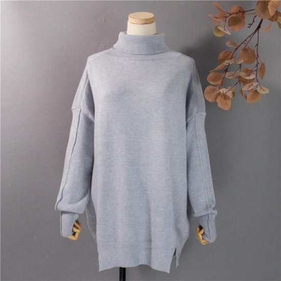 Women\'s Sweaters Turtleneck Pullover Warm Oversize Elegant