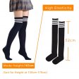 Hot Sale Sexy Striped Women Warm High Socks - Black