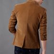 Veste de costume décontracté mince pour homme