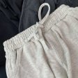 Pantalones cortos grises de cintura elástica para mujer de moda de verano para mujer