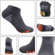 1 pieza calcetines tobilleros de corte bajo para hombre calcetines deportivos para correr acolchados - gris