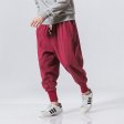 Casual Cotton Linen Trouser Jogger Baggy Man Sweatpants