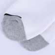 1 pezzo di calzini da uomo in cotone traspirante a taglio extra basso - bianchi
