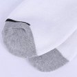 1 paire de chaussettes en coton anti-humidité pour hommes - Blanc