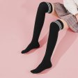 Hot Sale Sexy Striped Women Warm High Socks - Noir