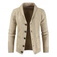 Winter Warm Men Slim Fit Sweaters Cardigan Horns Thick Sweater