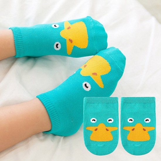 1 pieza calcetines antideslizantes de animales lindos de moda para bebés y niños pequeños