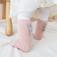 1 Pcs Coral fleece Kids Winter Warm Baby Socks Anti Slip - Pink