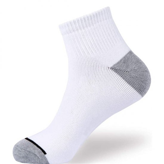 1 Pcs Men\'s Cotton Moisture Wicking Extra Low Cut Socks - White