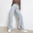 Jeans de mujer Moda pierna recta cintura alta Jean casual