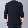 Warm Wool Sweater For Men Patchwork Knitted Jumper Sweater
