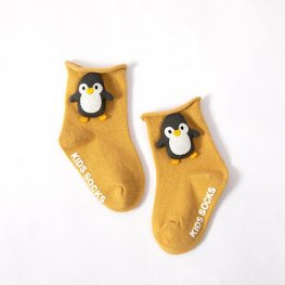 1 Pcs Chaussettes Pour Enfants Poupées De Dessin Animé Mignon Chaussettes De Bébé - Pingouin