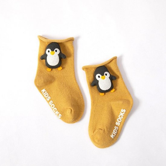 1 pezzo di calzini per bambini calzini per neonati con bambole simpatico cartone animato - pinguino