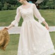 Women Retro Dress French Style Casual Slim Fairy Dress