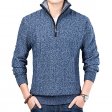 Men's Sweater Coat Faux Fur Wool Sweater Jackets Thick Coat