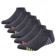 1 pieza calcetines tobilleros de corte bajo para hombre calcetines deportivos para correr acolchados - gris