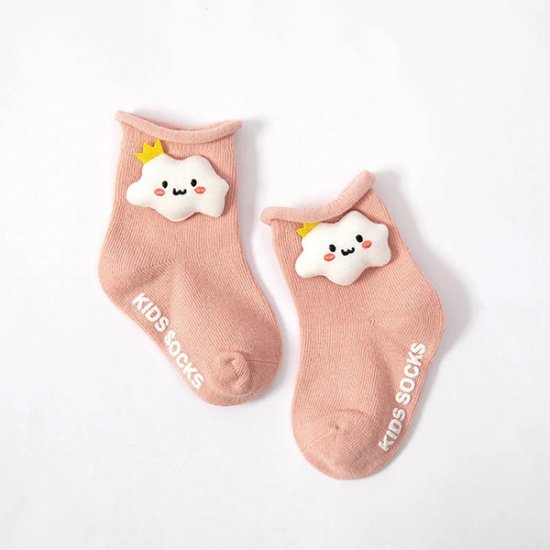 1 Pcs Children\'s Socks Cute Cartoon Dolls Baby Socks - Clouds