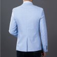 New Men's Korean Fashion Slim Cotton Men Suit Jacket