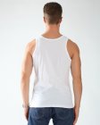 Chaleco casual suelto sin mangas de algodón para hombres nuevos - Blanco