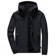 Men Zipper Winter Hooded Jackets Slim Fit High Quality Outwear