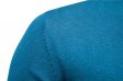 Nuevo suéter de algodón con cuello en V para hombre, color sólido de moda