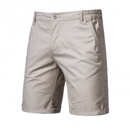 Cotton Solid Shorts High Quality Casual Elastic Men Shorts